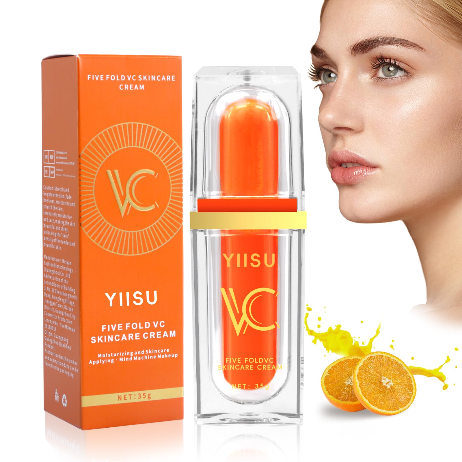 Vitamin C Tone-Up Cream, 2025 NEW Lightweight Long Lasting Hydrating Skincare Makeup Cream, Face Daily Moisturizer for All Skin Types (1PC)