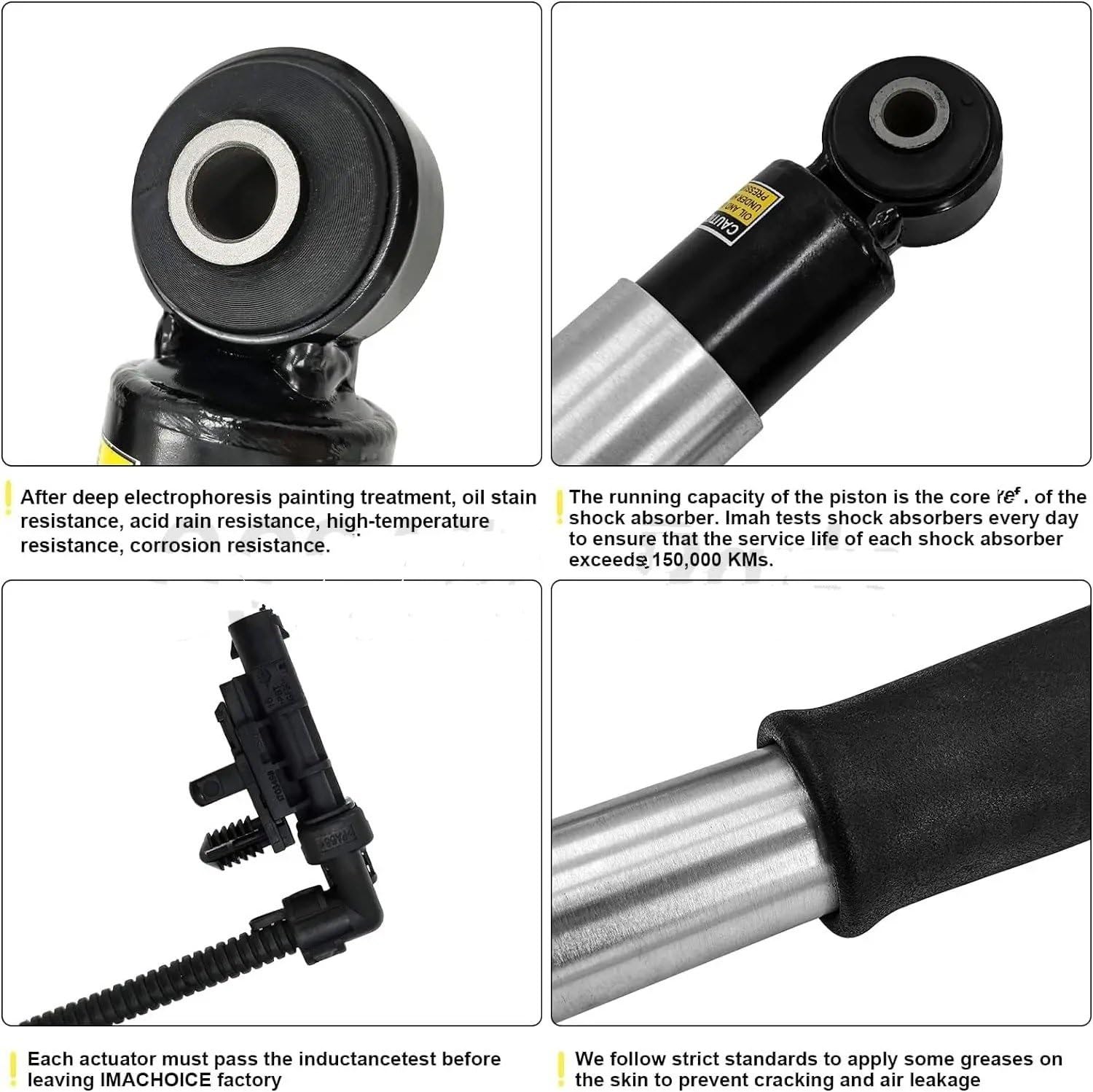 Columna Amortiguador 2x Amortiguadores Traseros Delanteros Para Cadillac Para Escalade Para ESV 2015-2020 84176675 84977478 23290661(Rear-2pcs)