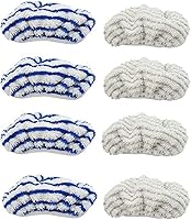 Vista 1 de 1 juego de almohadillas de tela de microfibra compatible con Rowenta Clean&Steam ZR005801 limpiador reutilizable