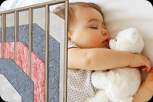 Miniatura 11 de Quieture - Paneles acústicos para placa de sonido, fibra de absorción de sonido para aislamiento acústico y aislamiento térmico, ideal para paredes,