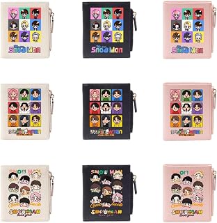 スノーマン 財布 グッズ 周辺 短財布 長財布 ミニ財布 二つ折り財布 PU レザー 小銭入れ 小物収納 カード入れ 現金収納 カード入れ カードケース 携耐久性 贈り物 誕生日 プレゼント 男女兼用 非公式 (財布2)