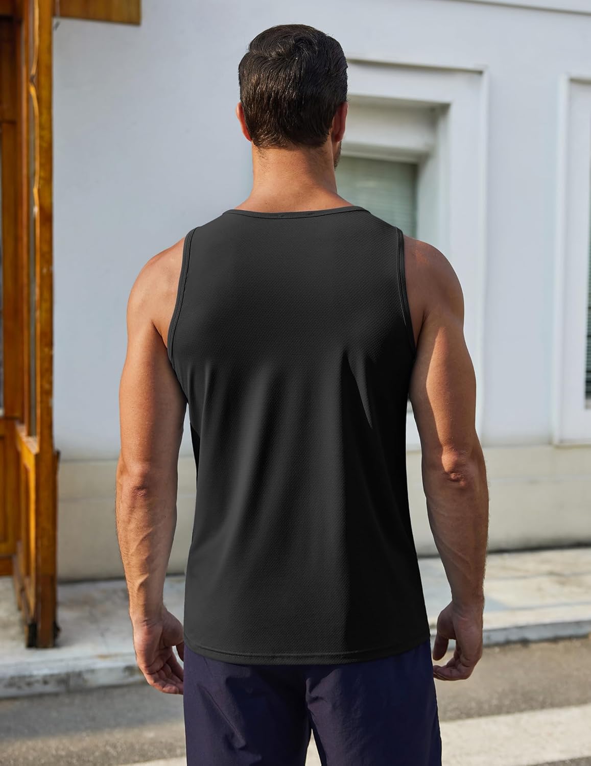 COOFANDY Men's Workout Tank Tops UPF 50+ Sleeveless Gym Muscle Shirts Cooling Quick Dry Bodybuilding Tanks for Swim Beach - Image 7