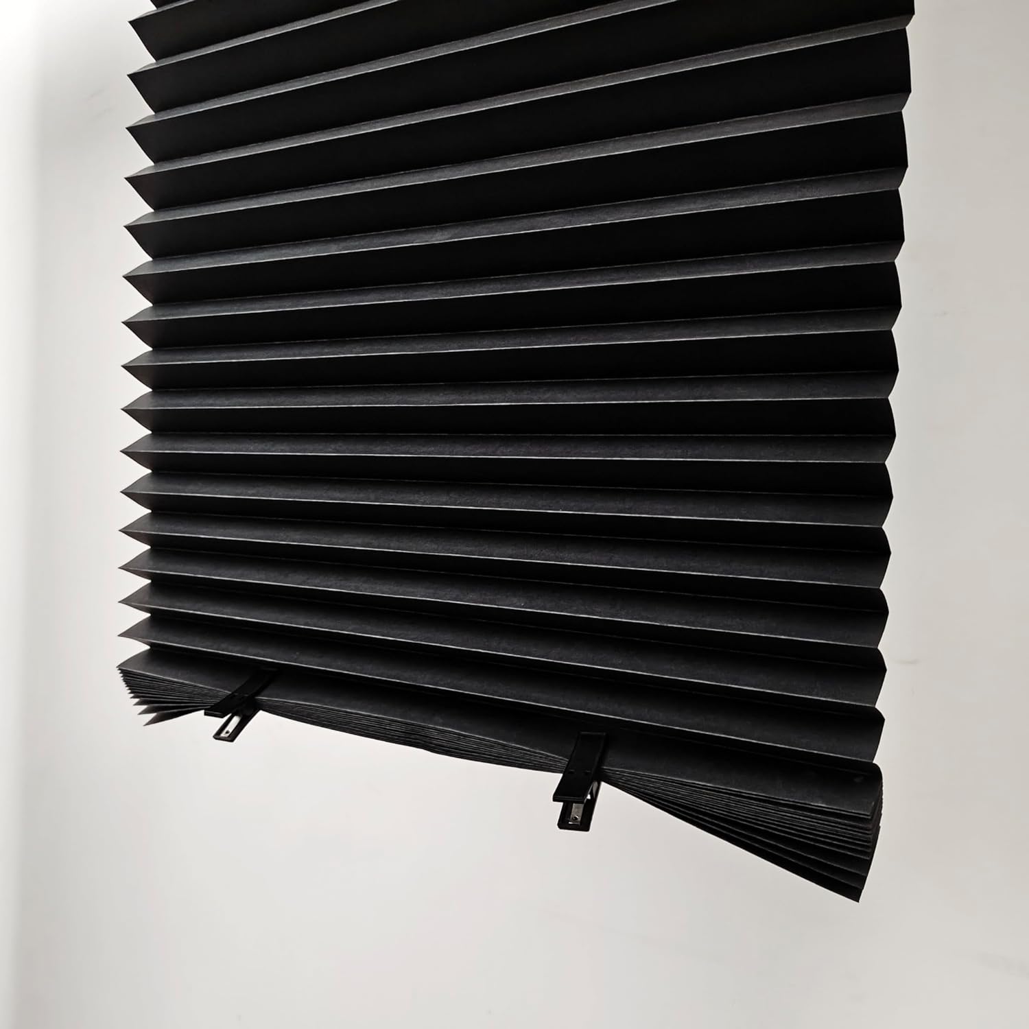 6 Pack Blackout Paper Shades for Windows with Adhesive, No Tools & Drilling Free, Trimmable to Custom Width, Recyclable and eco-Friendly Material (Black, 36" W x 72" H)