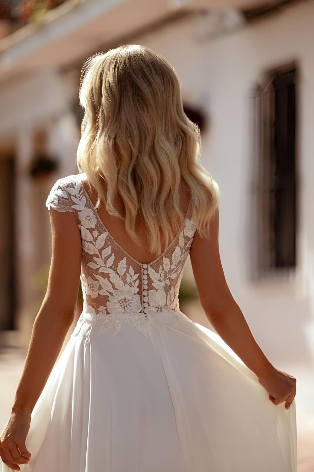 Lace Wedding Dresses for Bride 2025 Long Appliques Mermaid Simple Boho Beach Bridal Dresses for Women