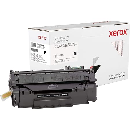 Everyday by Xerox Compatible HP Q5949A/Q7553A (49A / 53A) Black Toner for  use in HP LaserJet 1160, 1320, 3390, 3392, P2014, P2015, MFP M2727,  Standard Capacity : Amazon.co.uk