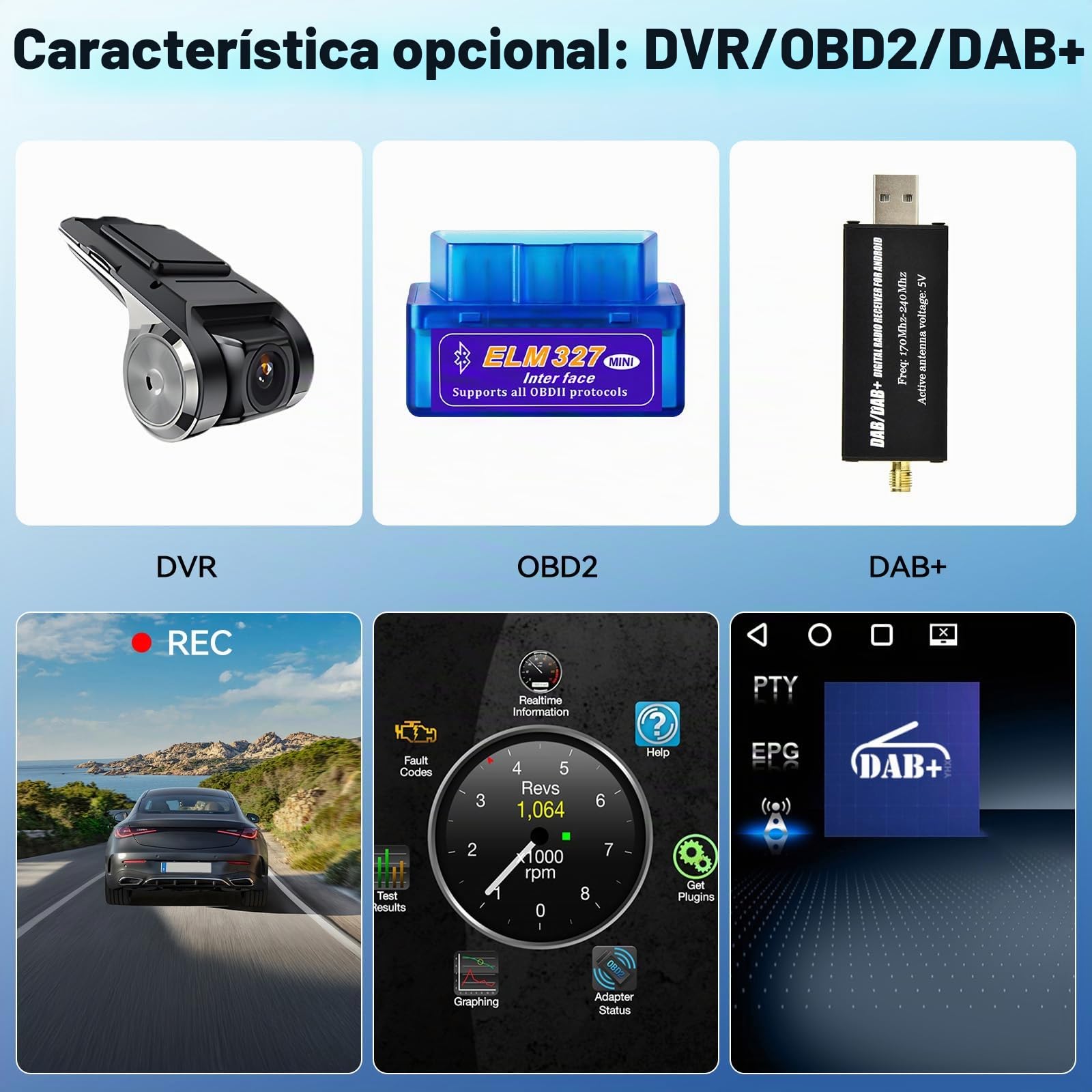 SIXTOP 4+128GB Android 15 Radio para Renault Dacia Sandero 2 B52 2012-2019 Pantalla Radio Coche 9 Pulgadas con CarPlay Android Auto GPS WiFi Bluetooth FM/RDS EQ SWC Cámara de Marcha Atrás