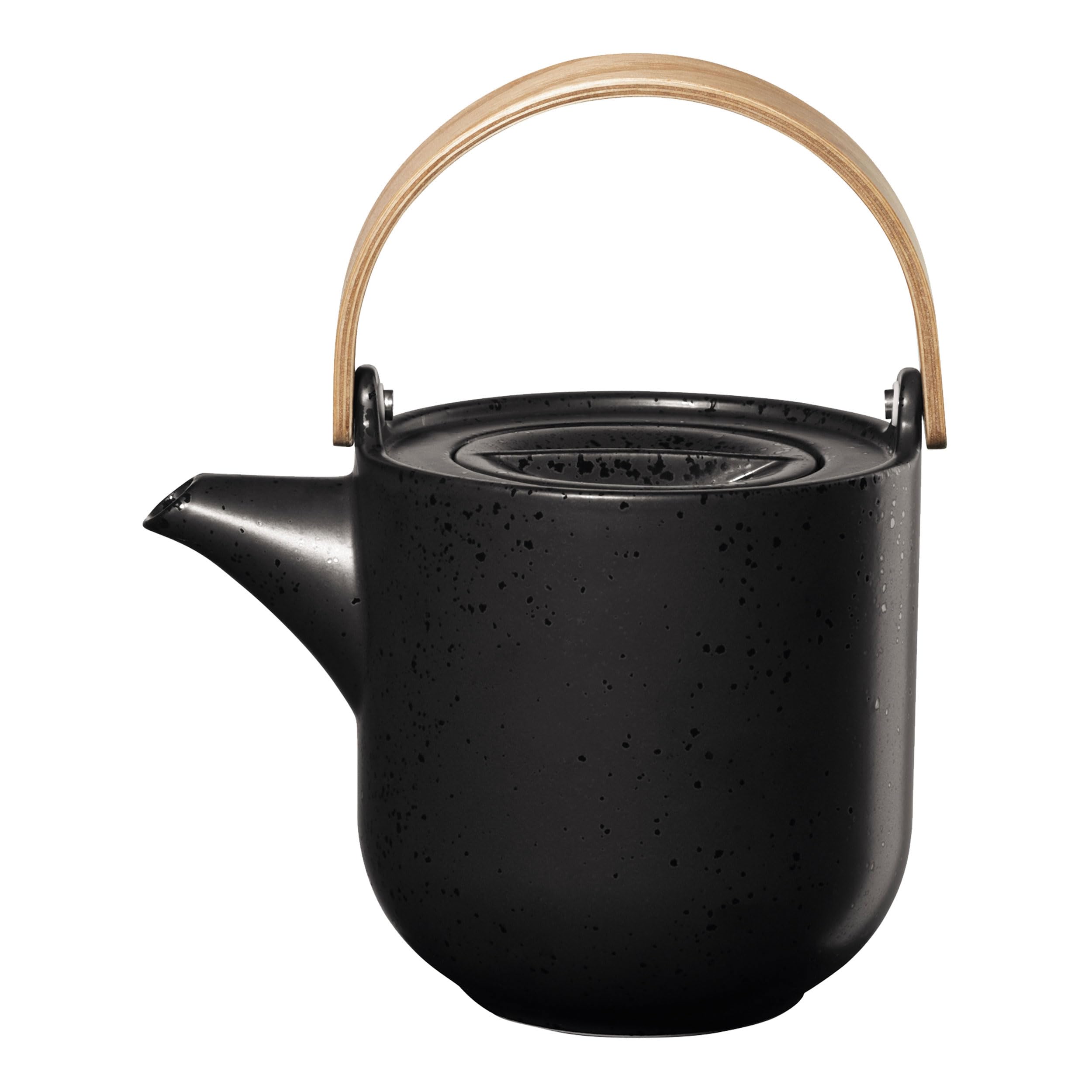 ASA Coppa - Teiera con manico in legno, in porcellana, 1 l