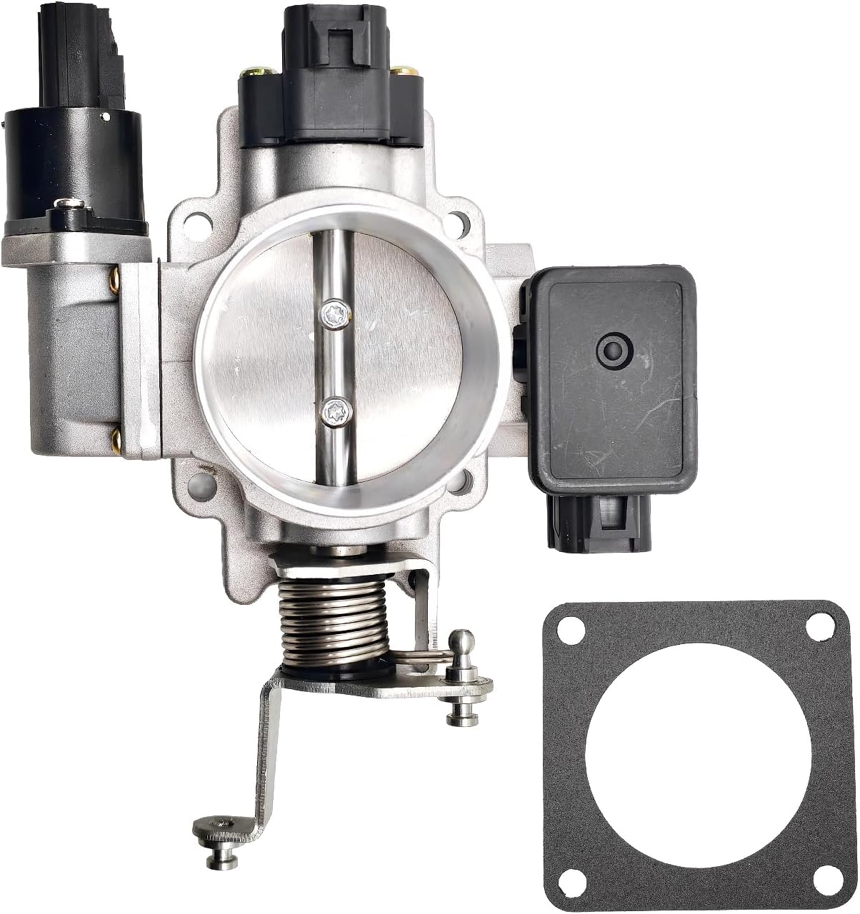53032023AB Throttle Body 60mm Compatible with Jeep Grand Cherokee Wrangler TJ 4.0L 1997 1998 1999 2000 2001 Throttle Assembly Replaces#53032023 Mechanical Throttle Body | 60mm Throttle Body 53032023AB for Jeep Grand Cherokee Wrangler TJ 4.0L 1997-2001