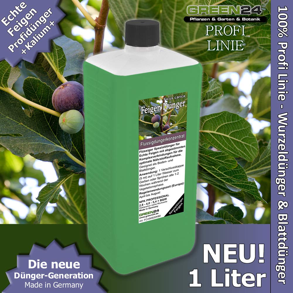 Nawóz figowy w płynie XL 1 litr | Ficus carica, prawdziwa figa, nawożenie roślin w grządkach i donicach | NPK pełny nawóz płynny