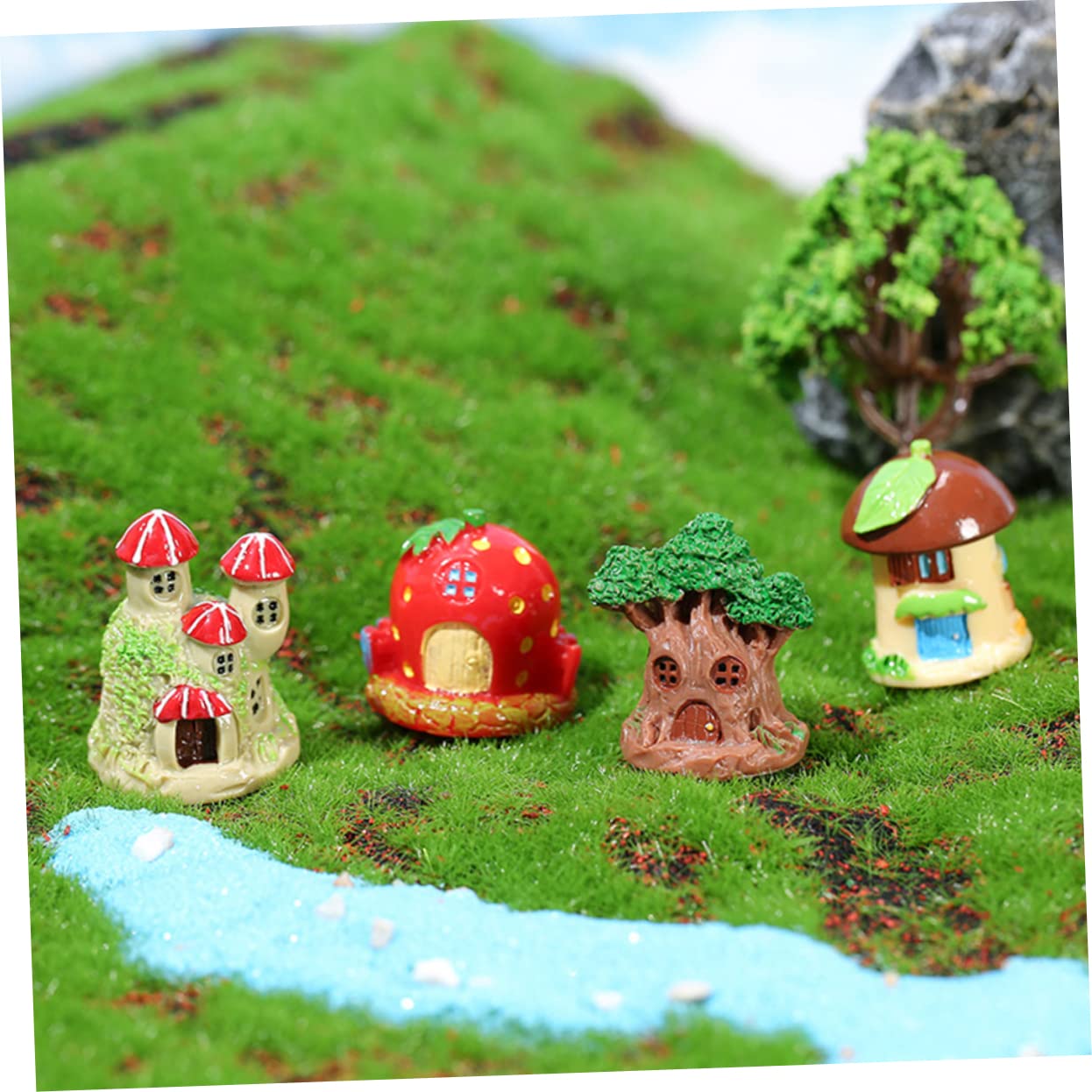 TOYANDONA 3 Sätze Teiliges Deko Resin Wunderschöne Gartenfiguren Für Landschaften Und DIY Dekoration Im Freien Für Festliche Anlässe 9 Stück * 3