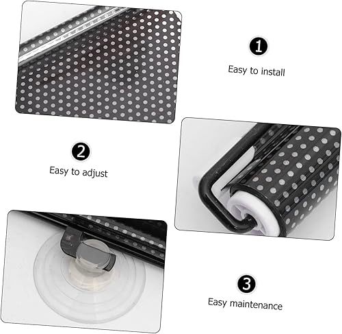 Miniatura 7 de Parasol temporal con ventosa perforada de 49 × 23 pulgadas para proteger al bebé, niños, mascotas de los rayos UV nocivos y el bloqueo de privacidad