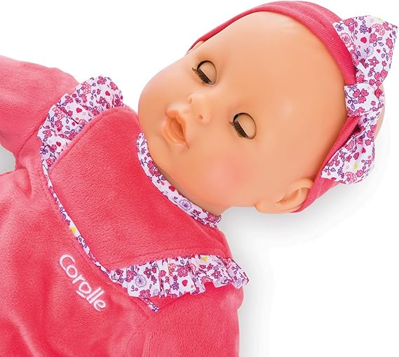 Amazon Com Corolle Mon Grand Poupon Lila Cherie Large 17 Interactive Toy Baby Doll With 3 Accessories For Ages 2 Years Toys Games