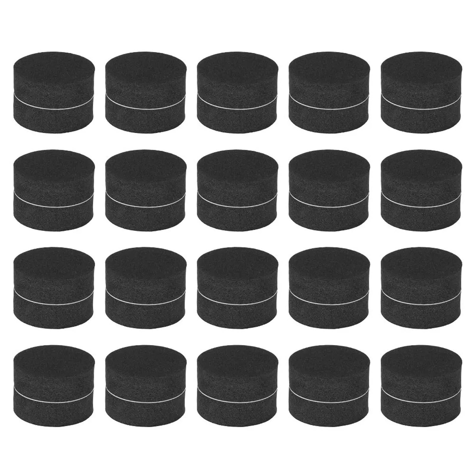 PSNKLMM 40Pcs Rubber Pot Mat Invisible Plant Pots Risers Pad Flower Feet Black