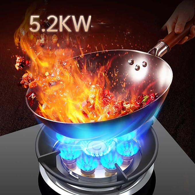 Estufa de Gas con 2 Quemadores, 5.2KW, Vidrio Templado, Protección de Apagado miniatura 5