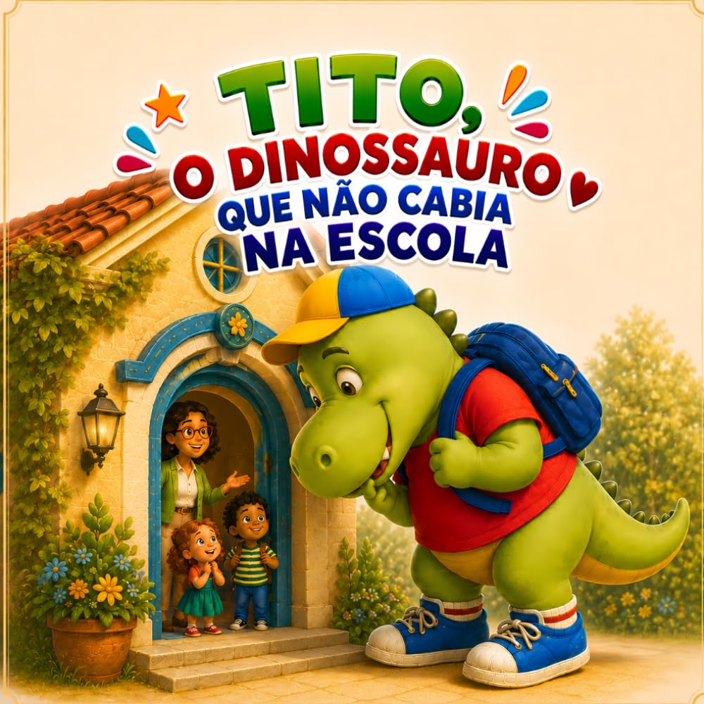 O Dinossauro que Não Cabia na Escola: Uma história sobre um dinossauro grande demais… ou será que não? (Tito, o Dinossauro na Escola)