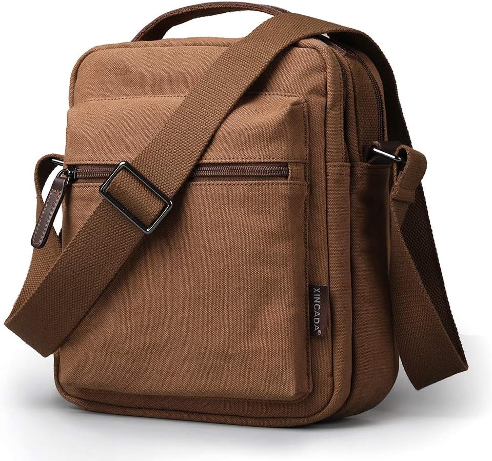 Man Bags Small Messenger Bag Canvas Crossbody Shoulder Bag Man Purses and Bags for Men and Women