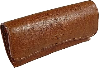 GoBago Brillenetui Leder Brillentasche Lederetui für Brille