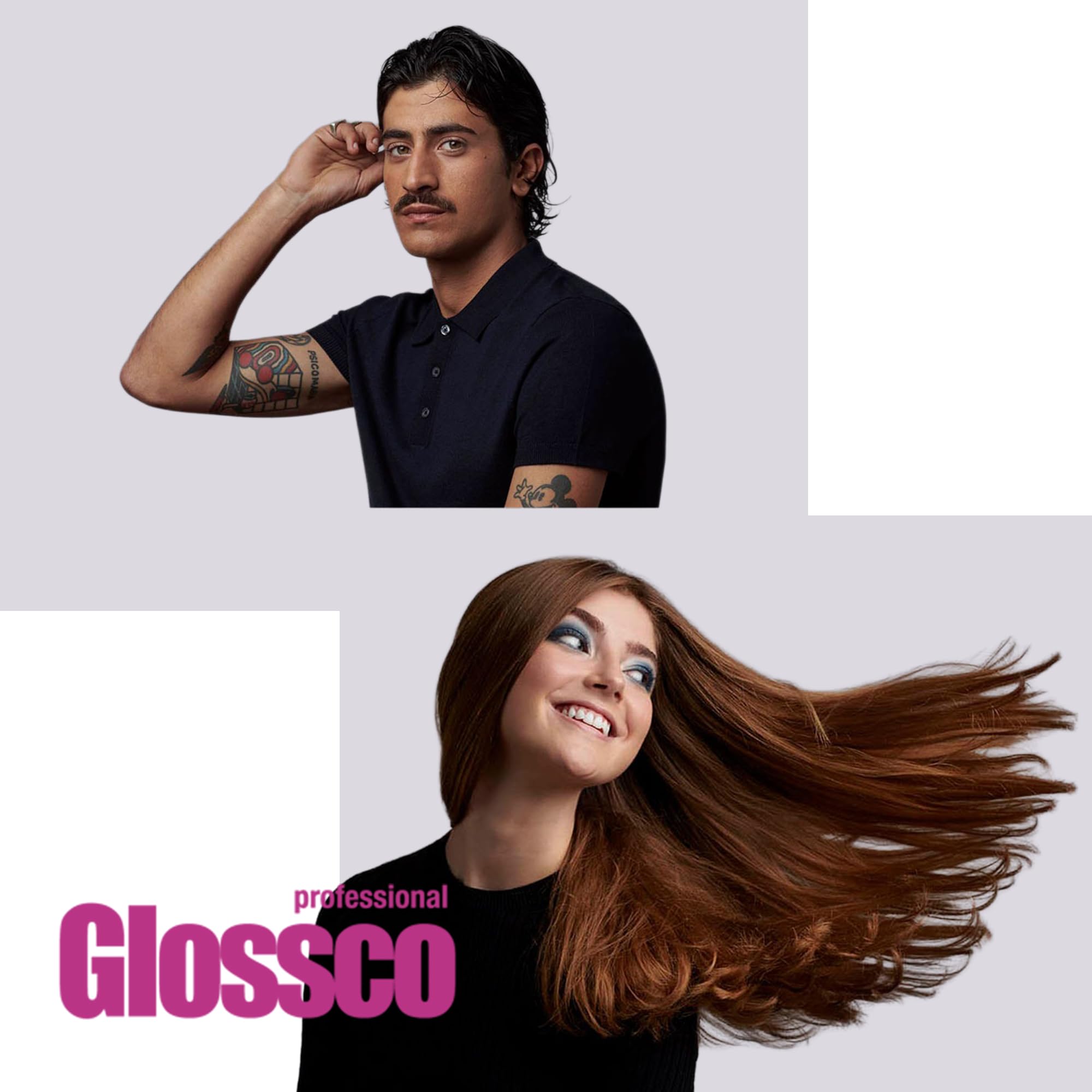 GLOSSCO PROFESSIONAL - Polvo Decolorante Pelo Decoplex, 1000 g, Aclara hasta 7 Tonos, Respeta la Fibra Capilar, Neutraliza Tonos Amarillos, Tecnología Plex Antirrotura, Resultados Profesionales