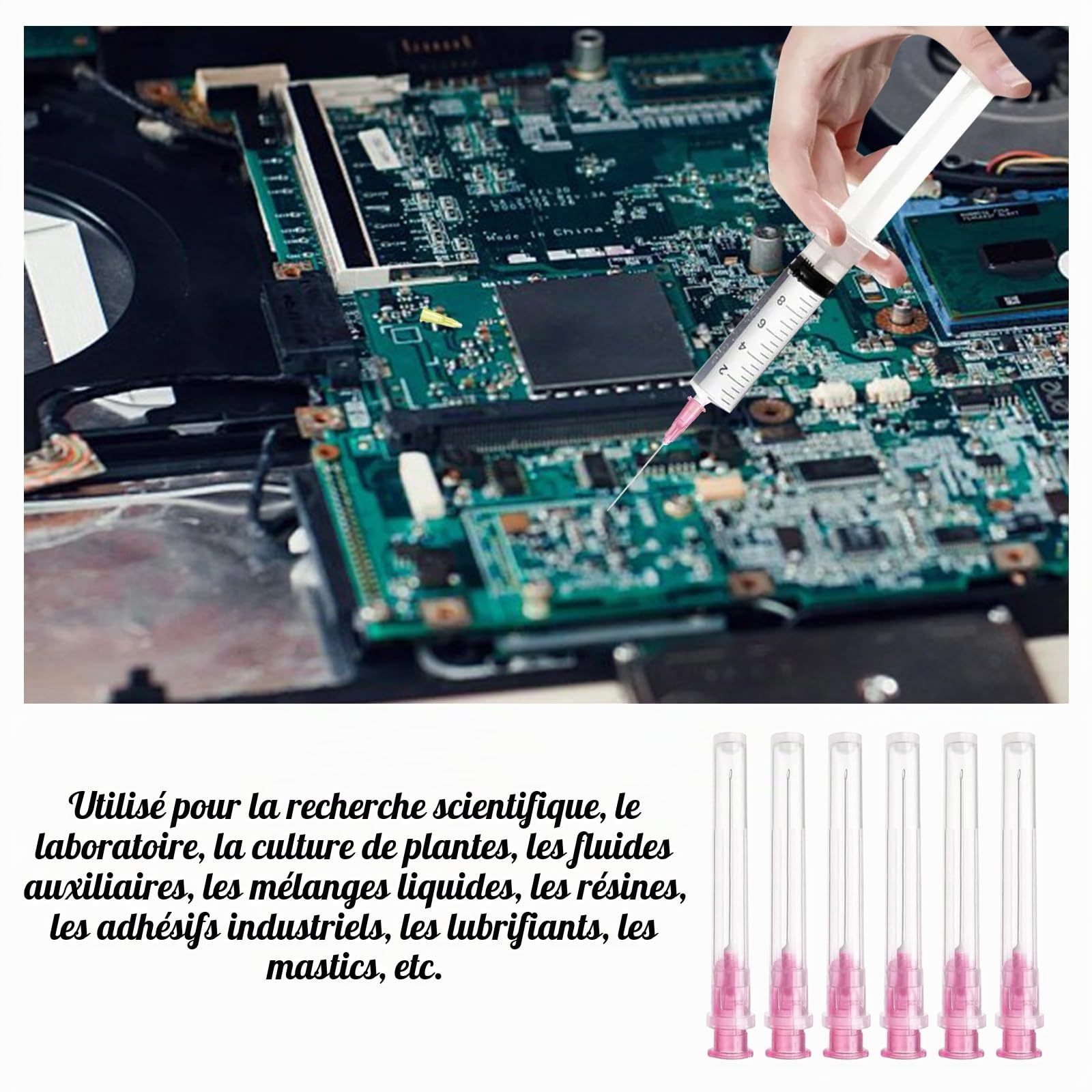 Lot de 120 Tubes de Distribution 18G(1,2x38mm) en Acier Inoxydable Emballées Individuellement pour Le Remplissage avec des Liquides Lubrifiants Colle Encre d'imprimante Bricolage Loisirs-Rose