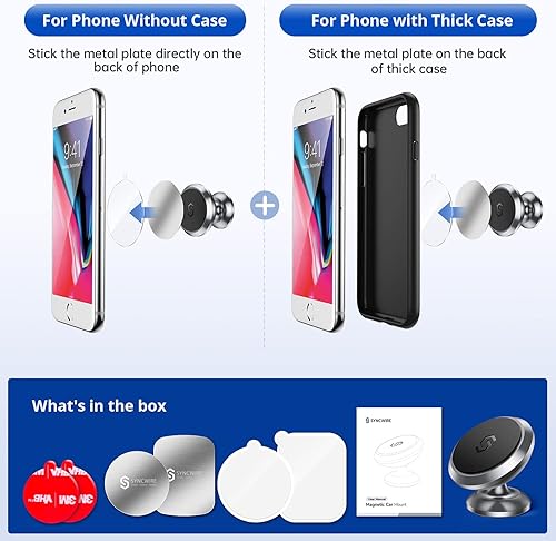 Miniatura 6 de Soporte magnético para teléfono de automóvil soporte para teléfono de automóvil Syncwire para tablero kits de teléfono celular soporte de teléfono