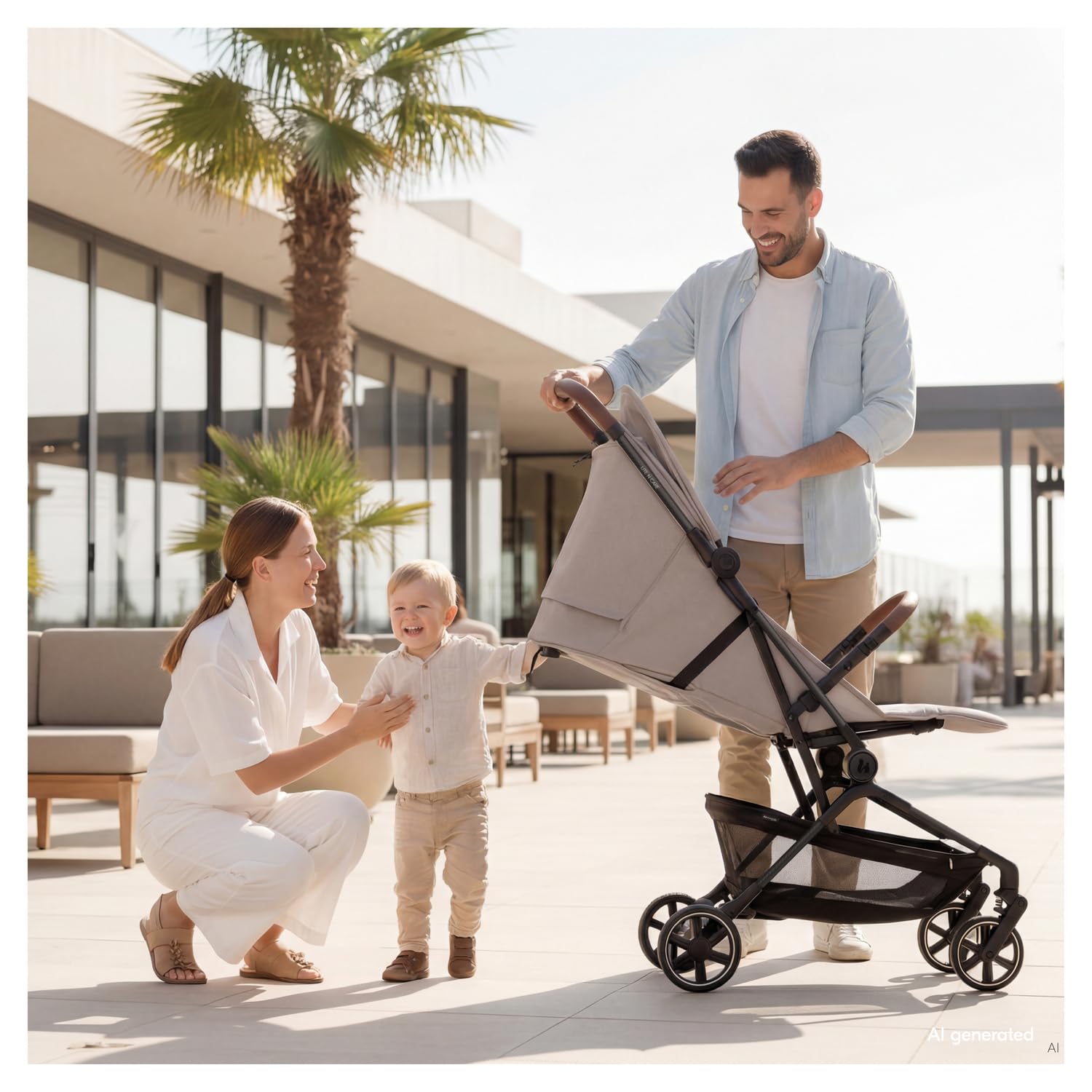 Hauck Lite N Care Ultraleichter Carbon City- & Reisebuggy, Klein Faltbar IATA-konform, Liegefunktion bis 22 kg, UPF 50+, Dark Anthracite