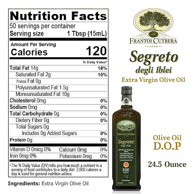 Frantoi Cutrera Aceite de Oliva Virgen Extra D.O.P. Siciliano 24.5 fl oz miniatura 2
