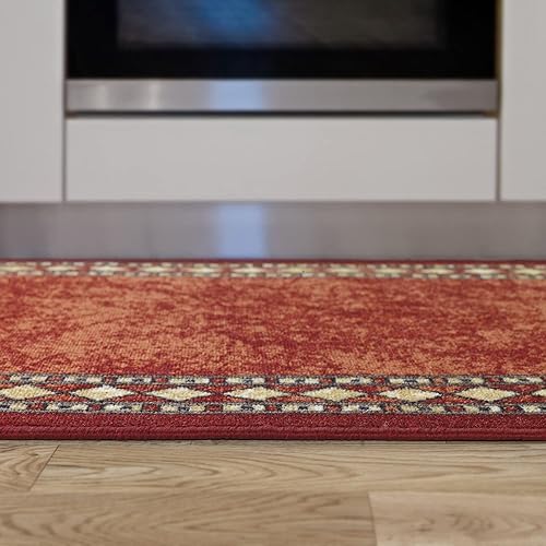 Miniatura 7 de Antep Rugs Alfombras Modernas con Bordes 2x4 Antideslizantes (Antideslizante) de Perfil Bajo con Respaldo de Goma Alfombras de Área para Cocina