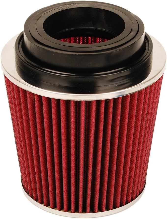 HIFROM High Flow Round Tapered Universal Clamp-On Air Filter 8132 Compatible with Vehicle, Washable Air Filter,
