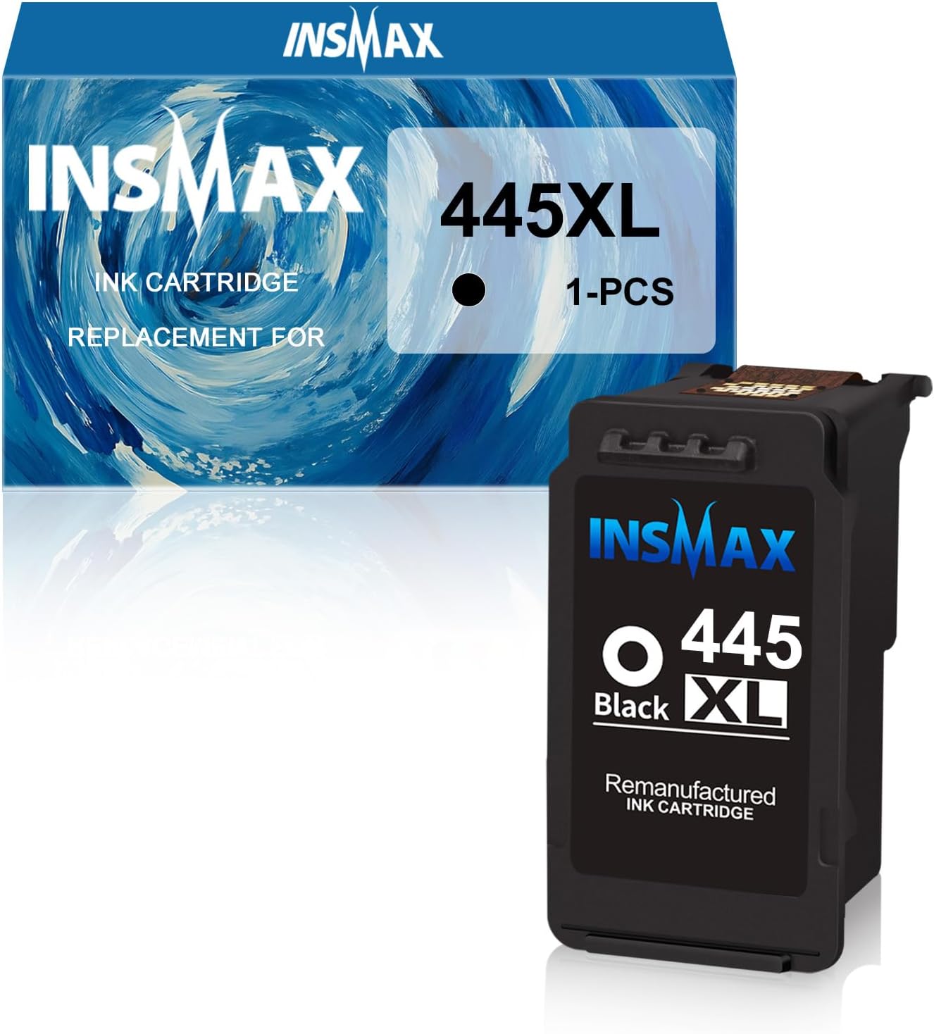 PG-445XL Black Ink Cartridge Replacement for Canon 445XL PG445 High Yield for MG2440 MG2540S MG2545S MG2940 TS204 TS304 MX494 TR4540 IP2840 Printer (1 Black)