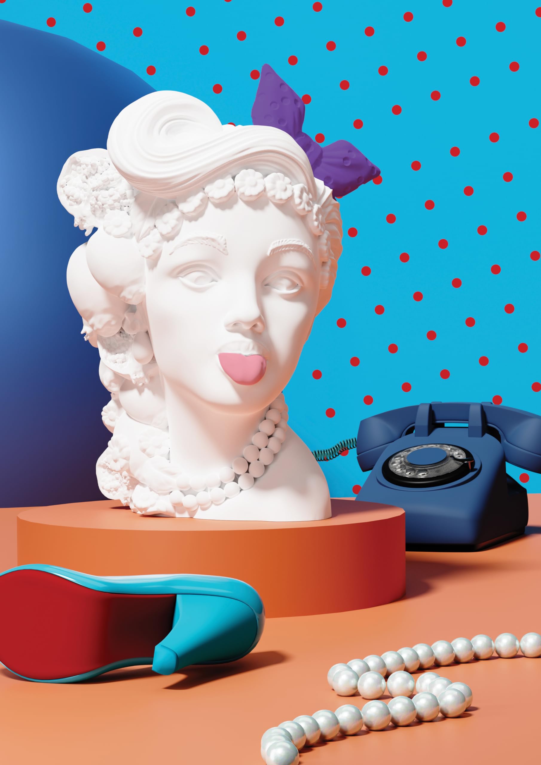 Baci Milano Testa decorativa bianca Sagrada Familia (L'Irriverente)