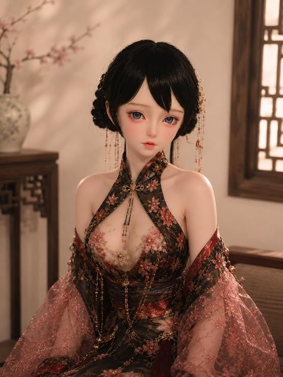 1/3 Scale Full Body Silicone Women, Cute Dressing Up Doll, Super Flexible, Articulated Joints, Painted Complete Figure