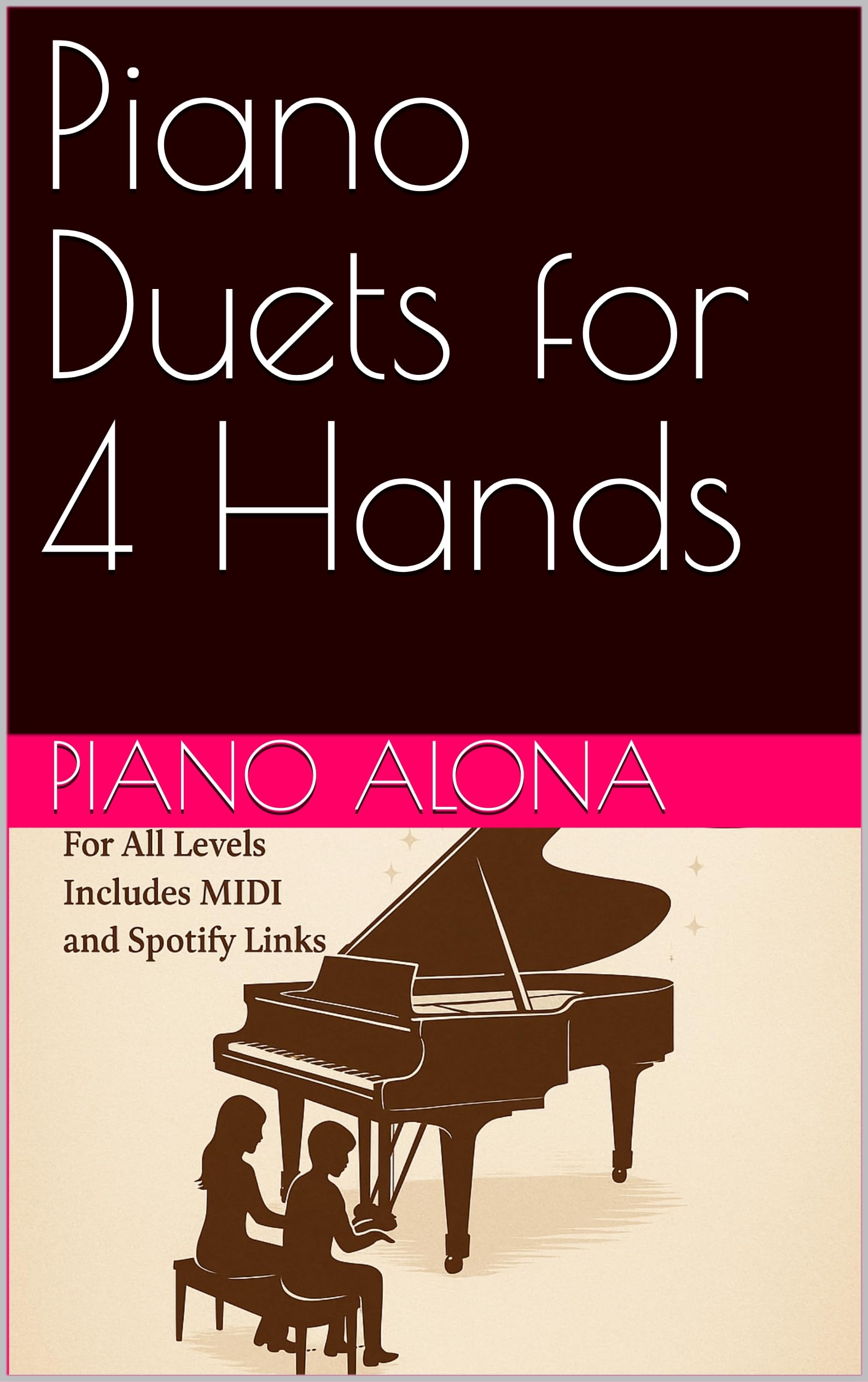 Piano Duets for 4 Hands livre partition piano à quatre mains recueil musique
