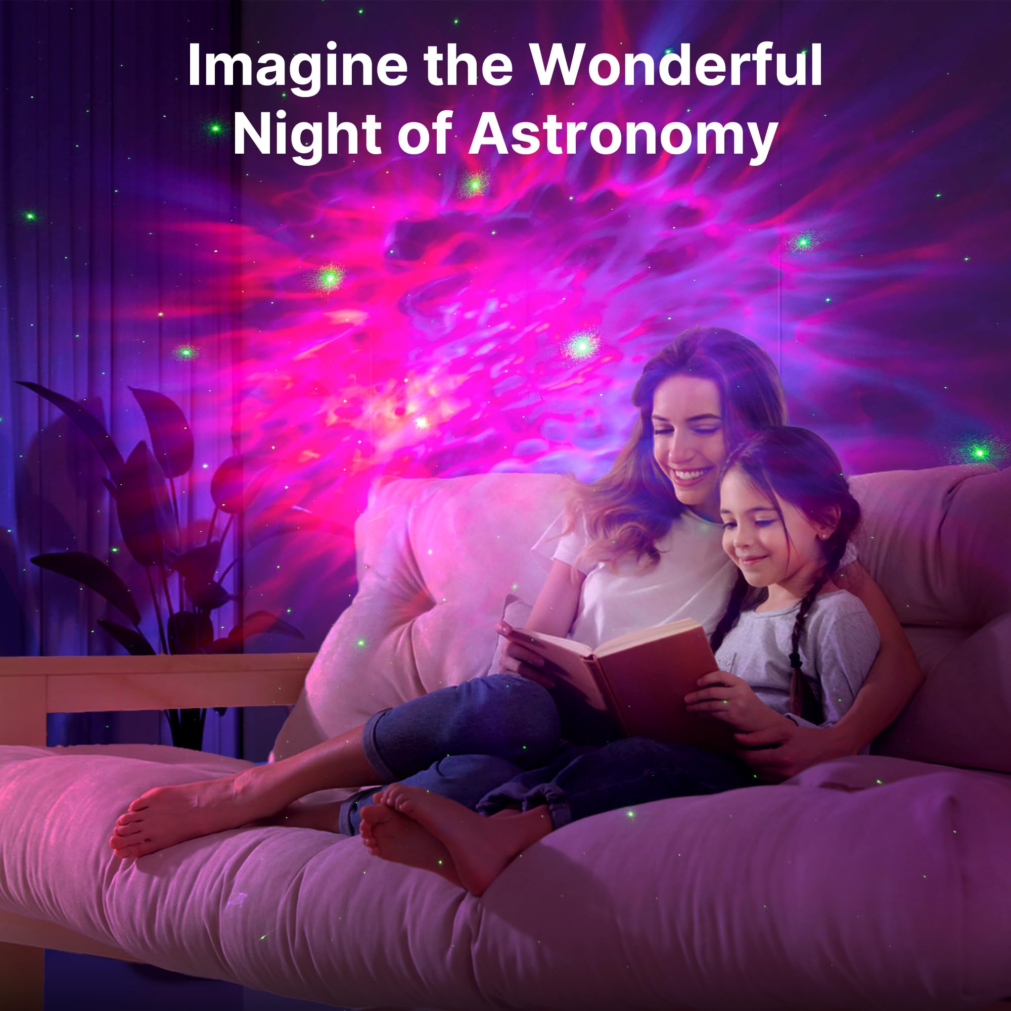 Mexllex Astronaut Galaxy Projector, Star Projector Night Light, Spaceman Light Projector with Remote Control, USB Powered 360° Adjustable Space Buddy Projector for Kids Bedroom Adults Room