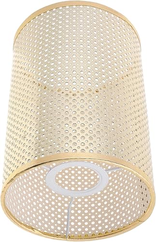 Uonlytech Pantalla de lámpara de ratán E27E14, cubierta de lámpara de barril, cubierta de lámpara tejida, repuesto para lámpara colgante, cubierta