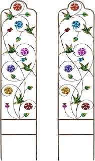 2-Pack Metal-Garden-Trellis Plant-Support-Trellises Outdoor-Decoration A...