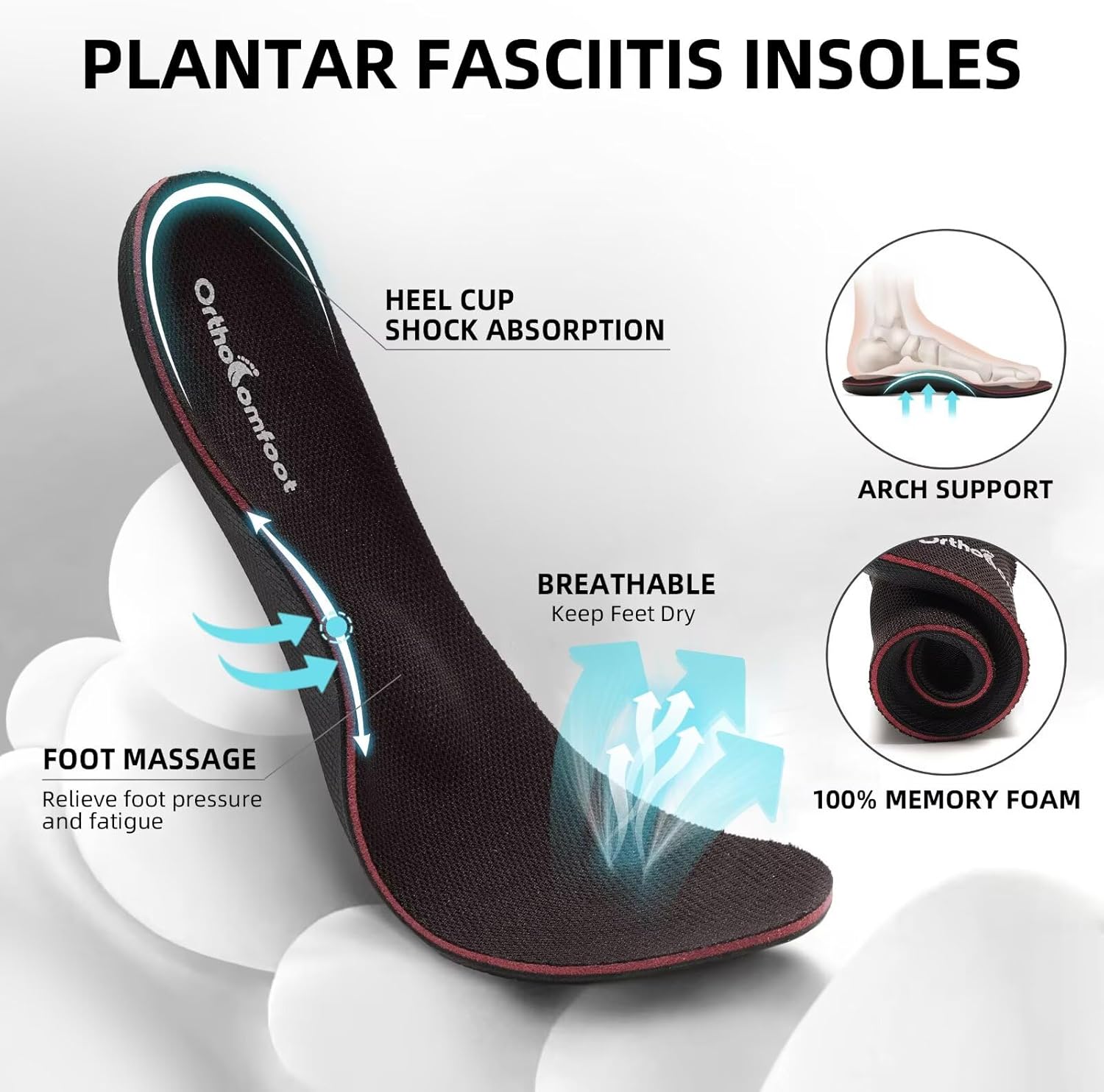 Orthopedic Business Leather Dress Shoes - Arch Support Formal Wingtip Oxford Patent Shoe for Men- Plantar Fasciitis Cap Toe Comfortable Lace Up Oxfords for Tuxedo for Foot Pain Relief - Image 6