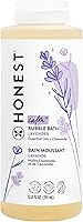 Honest Company Lavender Calm Foaming Bubble Bath - Tear-Free, Hypoallergenic, Natural Baby & Family Wash, 12 fl oz