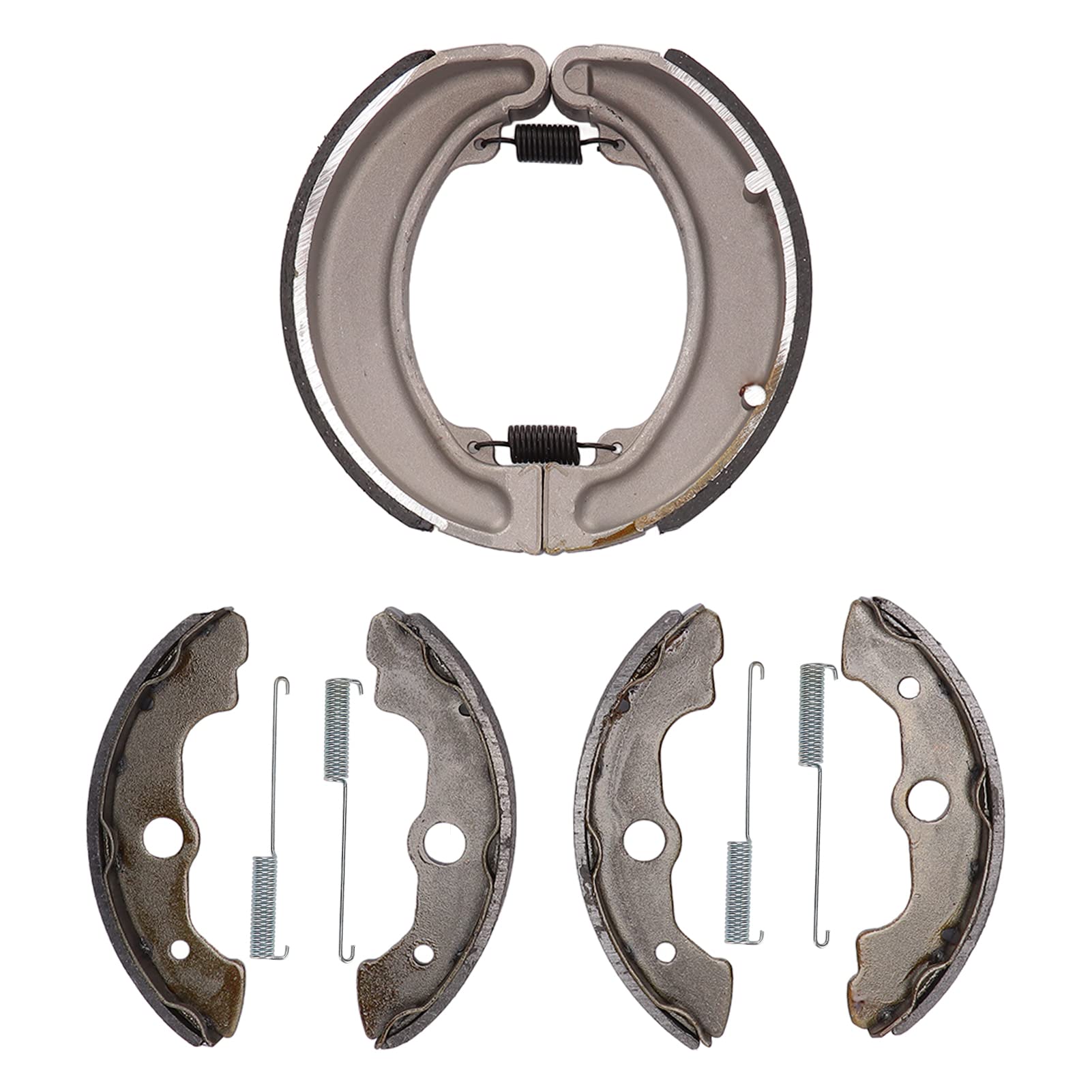 Jeu de Mâchoires de Frein Avant et Arrière, Kit de Mâchoires de Frein en Fer en Aluminium avec Ressort, Moulage Sous Pression Haute Pression, Puissance d'arrêt Silencieuse, pour TRX300FW