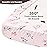PHF Soft Mini Crib Sheet Set, 2 Pack Silky Comfy Pack N Play Sheets for Girls, Universal Fit for Pack N Play, Playard and Mini Crib Mattresses, Pink Floral