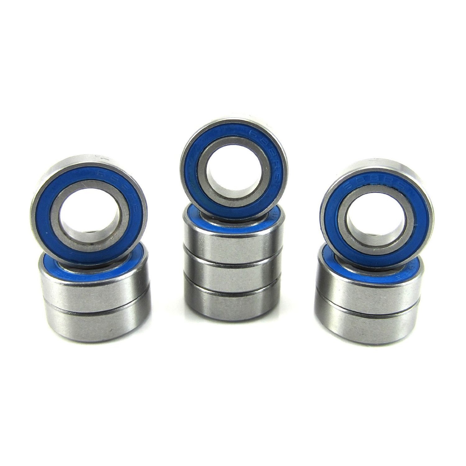 TRB RC 8x16x5mm Precision Ball Bearings ABEC 3 Rubber Seals (10) 688-2RS-BU