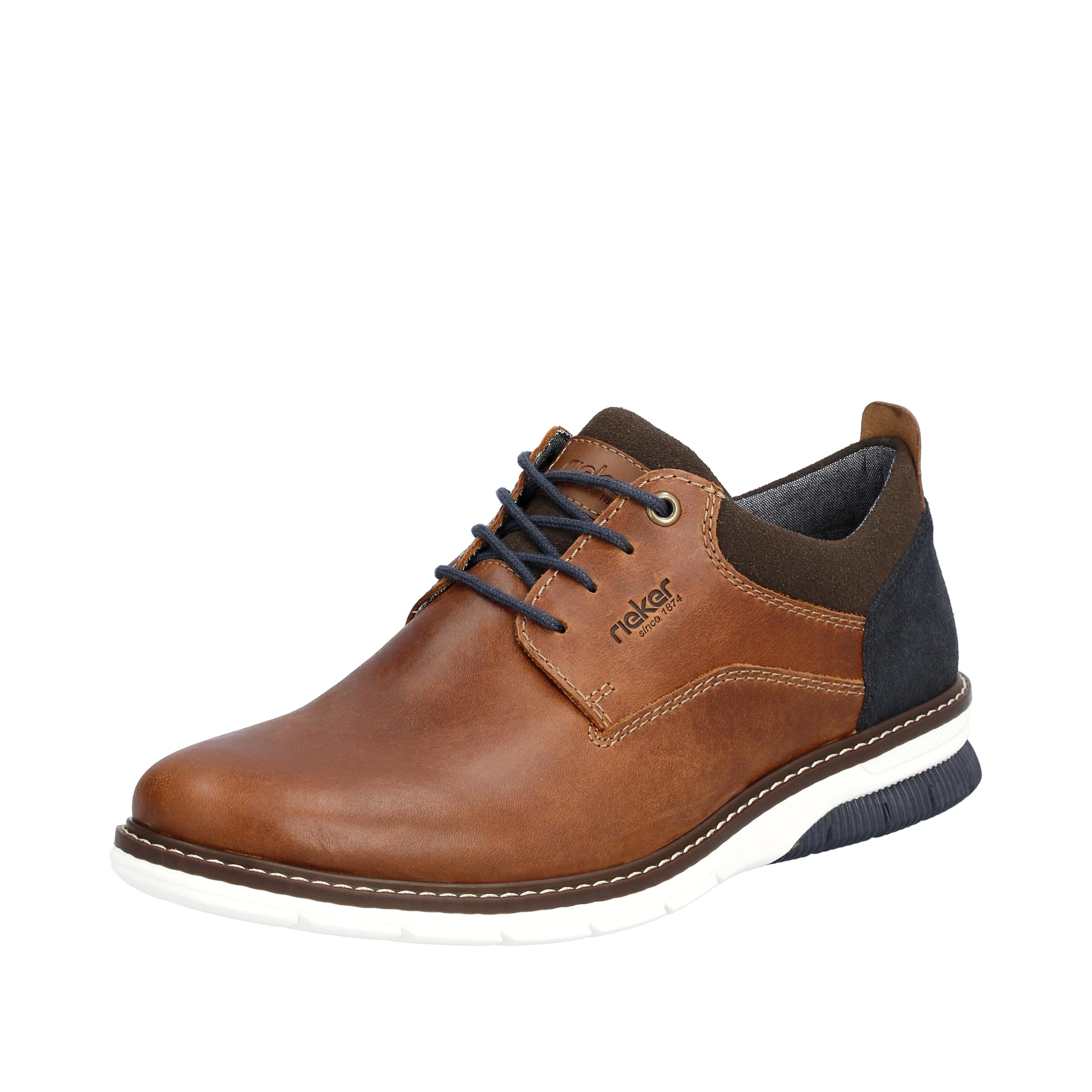 Rieker Herren Schnürhalbschuhe, Black Graphite Black 03322 00, 45 EU