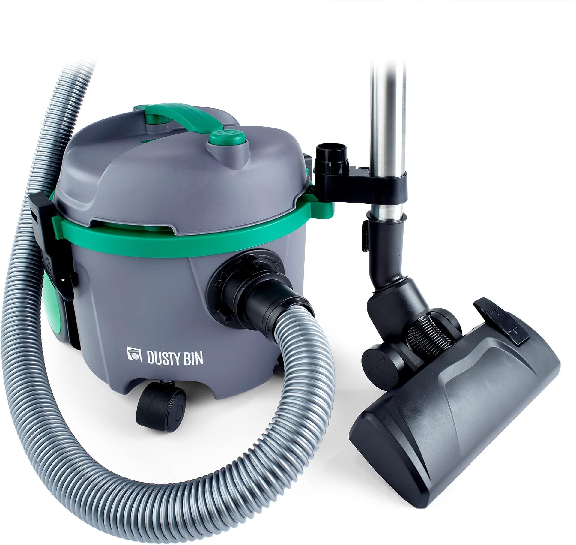 Dusty Bin DB03 Bagless Vacuum Cleaners - Lightweight Cylinder Vacuums for Hardfloor & Carpet, Large 6L Canister, Powerful Corded Vacuum Cleaner for Car, Stairs and Pet Hair, Compact & Portable Vacuums