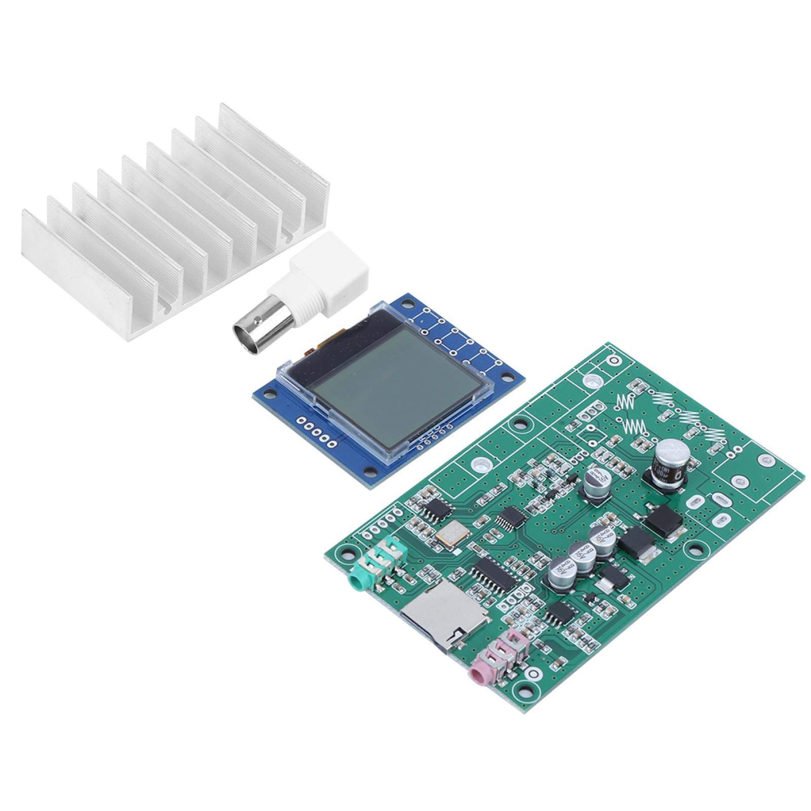 Kit modulo stazione radio trasmettitore 7W stereo Pll FM con Lcd 76M 108Mhz Caricabatteria per auto e lettore musicale con chiamate gratuite Kit supporto per doppia porta USB Adatto per la regolazione