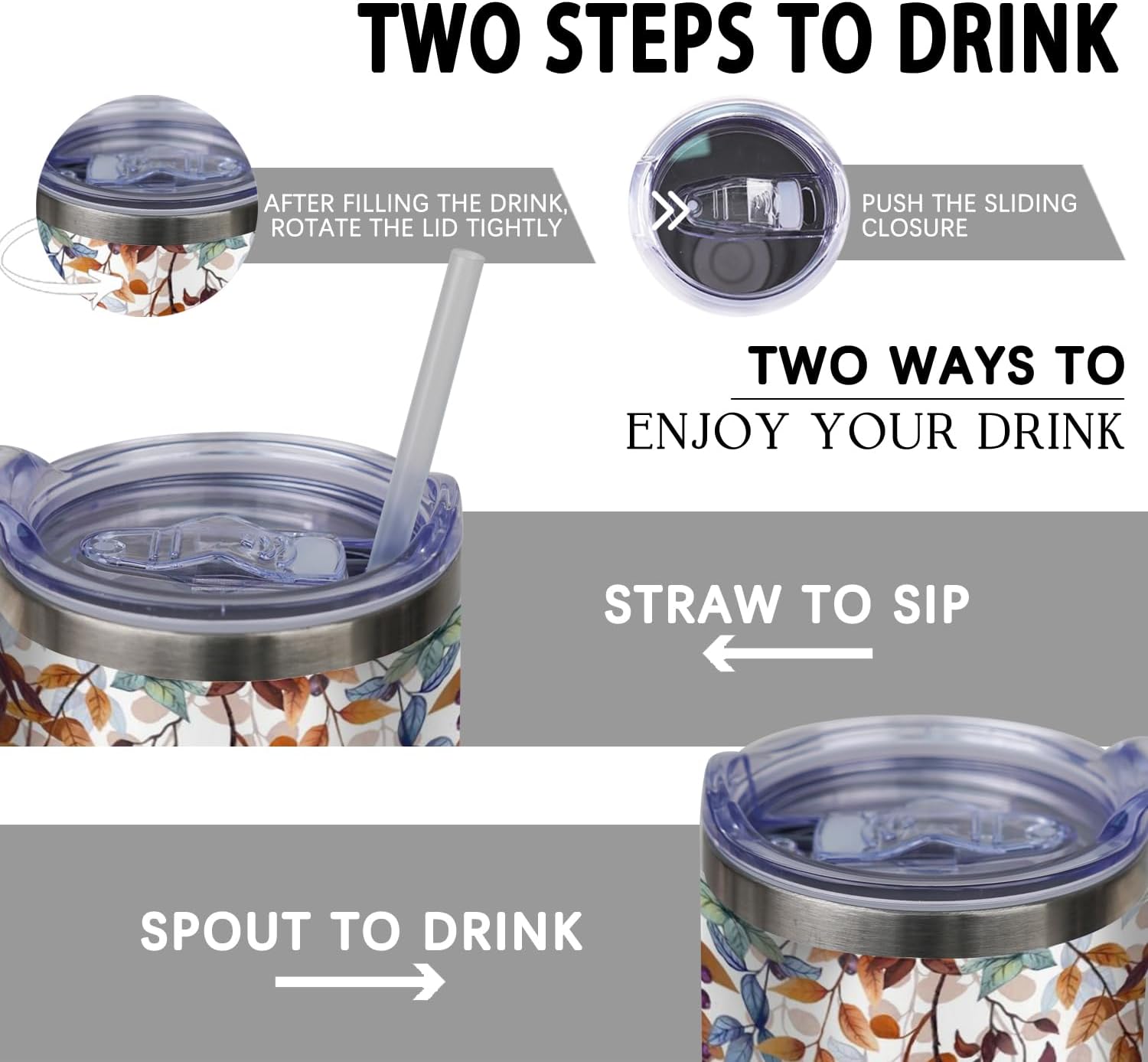 40 oz Fall Tumbler with Lid and Straw, Stainless Steel Insulated Fall Pumpkin Tumbler 40 oz, Reusable Leak Proof Pumpkin Cup, Fall Gifts for Women - Image 6