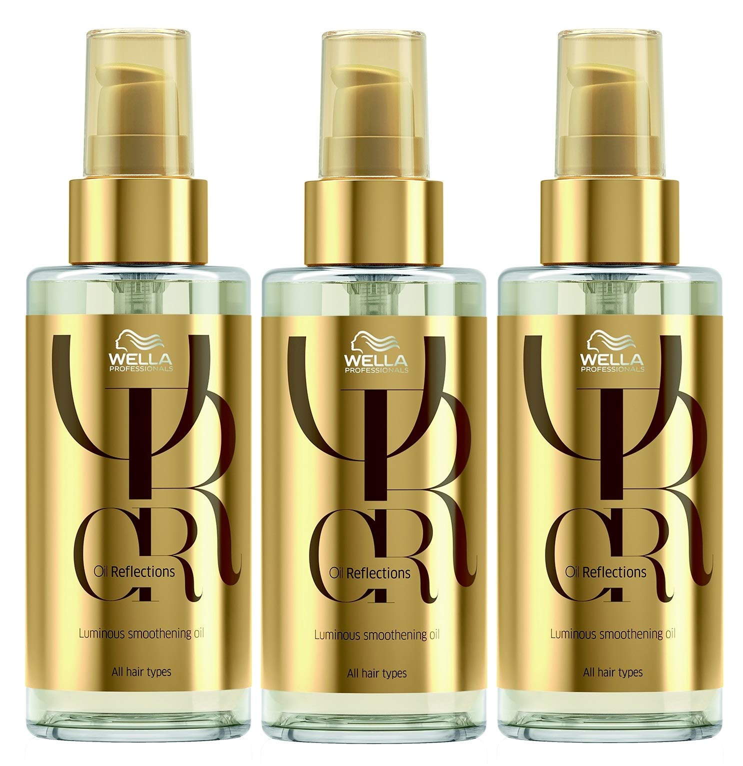 3 szt. Luminous Smoothening Oil Reflections Wella Professionals olejek do gładkich włosów, 100 ml