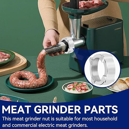 Miniatura 3 de Tuerca de repuesto para picadora de carne, amoladora de acero inoxidable, picadora de carne, picadora de nueces, accesorios de cocina