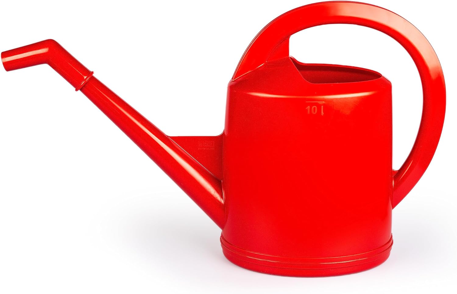 Consolidated Plastics Durable Swiss Watering Can with UV Protection, Ergonomic Handle for Indoor/Outdoor Gardening, Made in Switzerland (10 Liter, Red)
