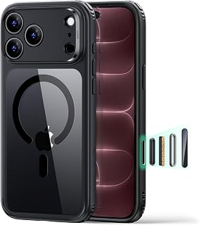 ESR Classic Hybrid for iPhone 18 Pro Max/17 Pro Max Case, Clear Black