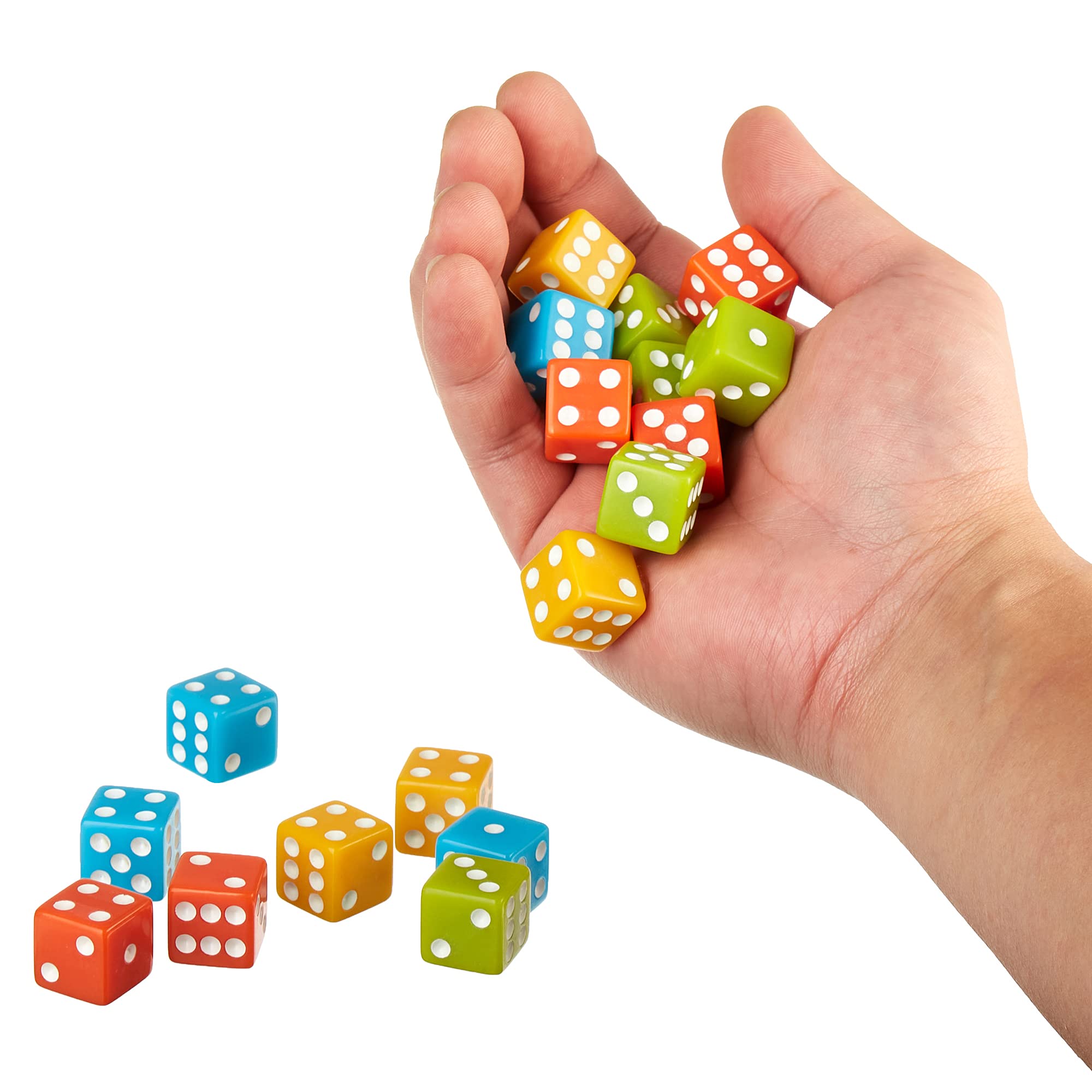 Tossing Tens 50+ Fast, frenetico dadi giochi e 40 dadi colorati incluso mazzo di attività uniche per la notte di gioco, 14 giocatori, tempo di gioco rapido, giochi di matematica, conteggio