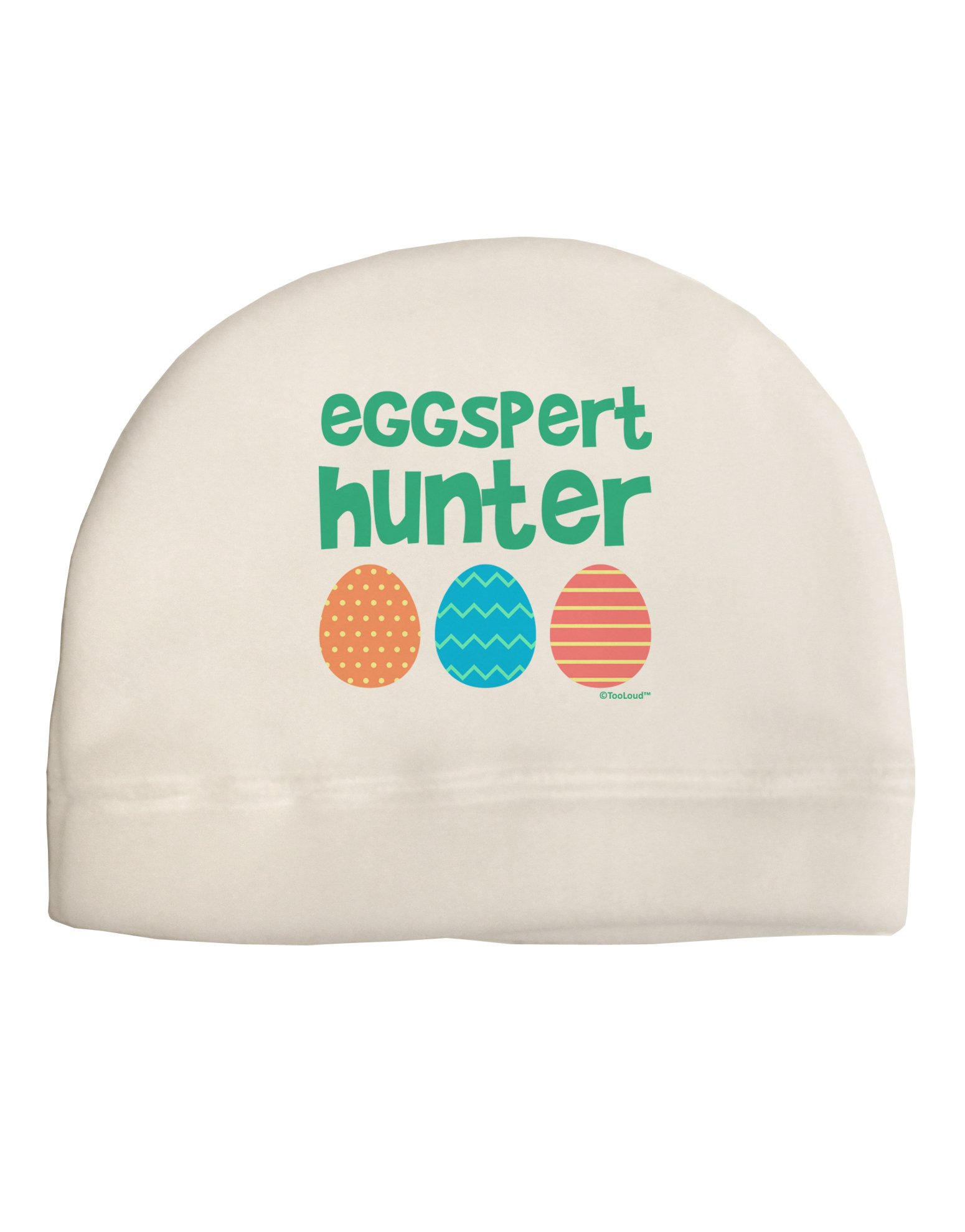 TOOLOUD Eggspert Hunter - Easter - Green Child Fleece Beanie Cap Hat